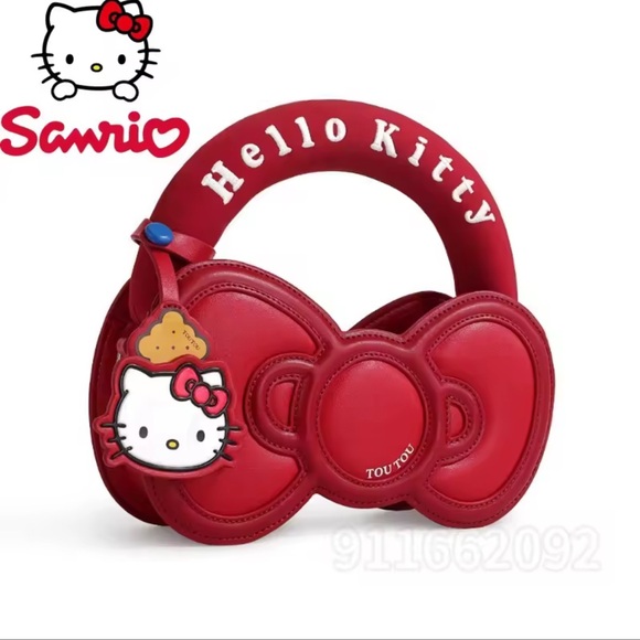 Hello Kitty Handbags - Hello Kitty Red Bow Bag by Sanrio